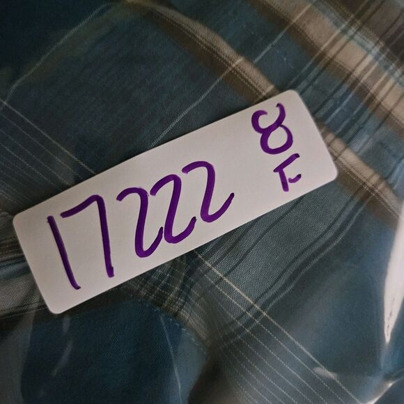 Ely Cattleman Shirt Mens 3X Blue Black Plaid Western Rodeo Big Man Short Sleeve - Picture 9 of 9